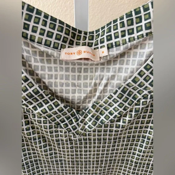 Tory Burch Paris Print Silk Midi Dress - Size M - Picture 5 of 6